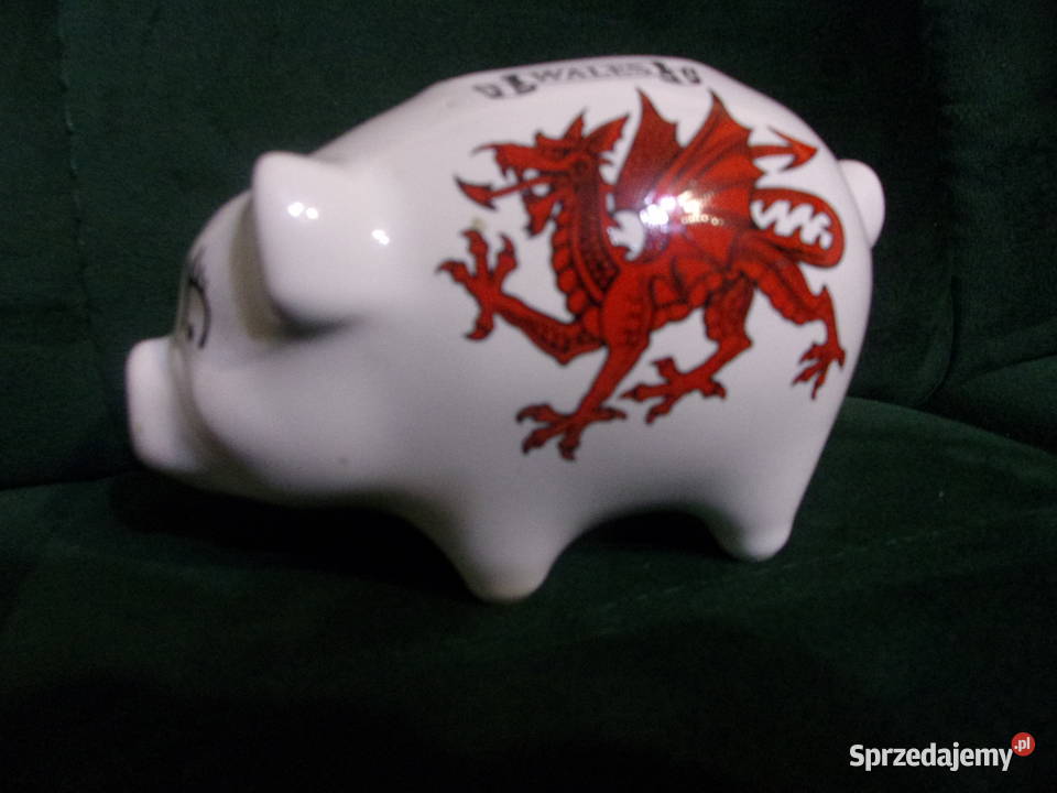 Porcelanowy komplet Kubek i skarbonka ze smokiem mazowieckie Warszawa