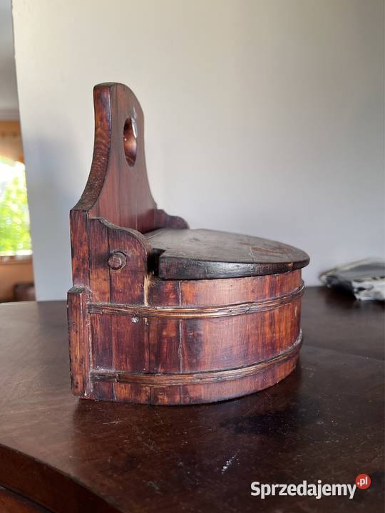 Pojemnik drewniany z klapką Do powieszenia Gdańsk sprzedam