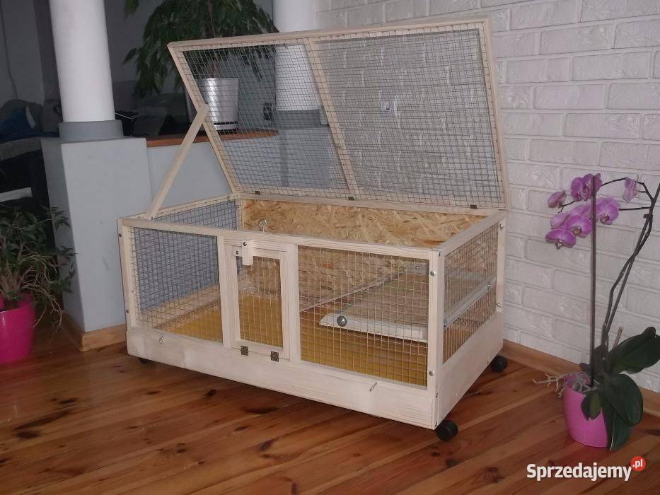 Klatka drewniana zagroda królika świnki morskiej Myszków