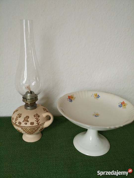 Patera na nodze drobne kwiaty porcelana Bavaria Porcelana i szkło Gorlice sprzedam