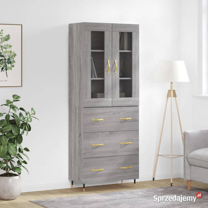 Witrynka szary dąb sonoma 695x34x180 materiał mazowieckie Warszawa