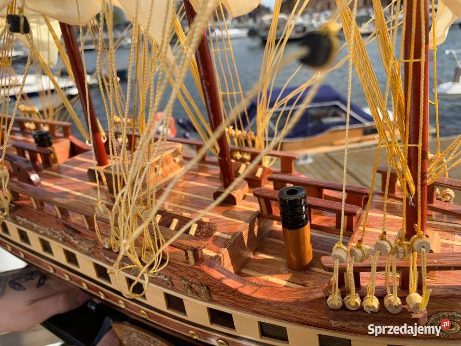 Drewniana Replika statku żaglowca France II Szczecin