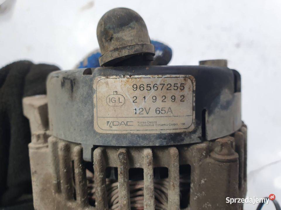 ALTERNATOR CHEVROLET MATIZ II 96567255 Lipno
