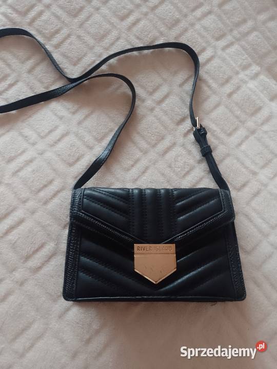 RIVER ISLAND Czarna torebka listonoszka z Kraków