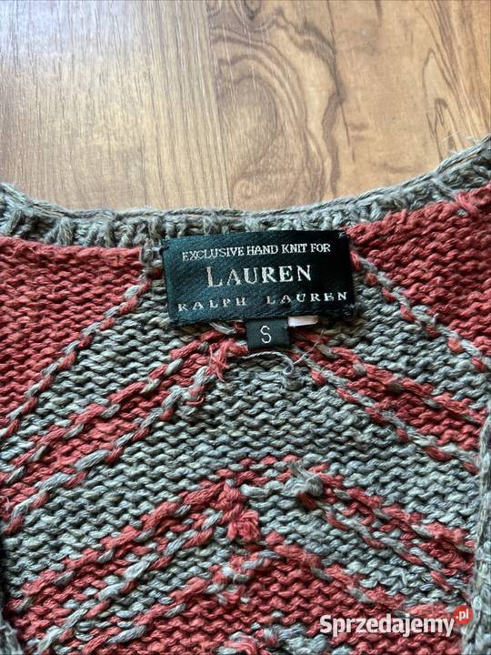 Ralph Lauren Vintage Aztec cardigan cape hand Inny materiał Marynarki i żakiety śląskie Racibórz