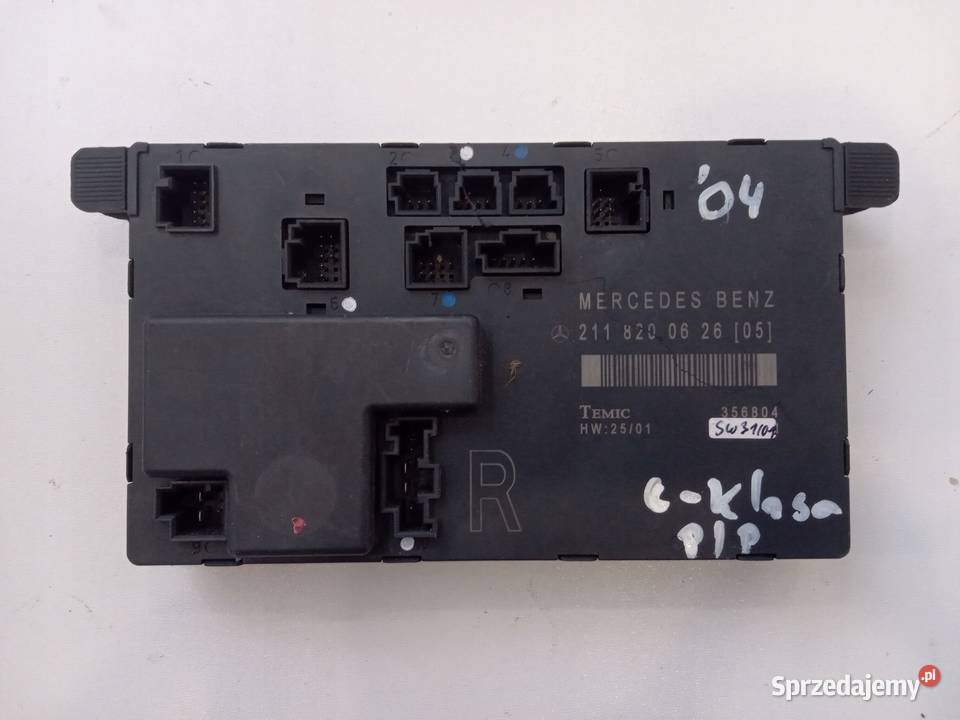 MODUŁ STEROWNIK DRZWI MERCEDES E KLASA W211 wyposażenie elektryczne Nowy Tomyśl