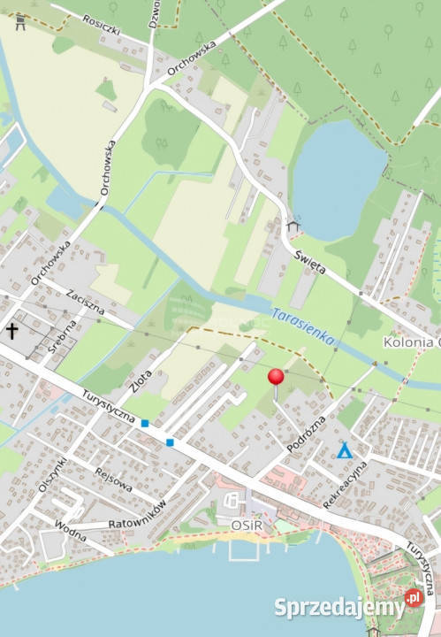 Działki budowlane w Okunince jeziorem Białym n