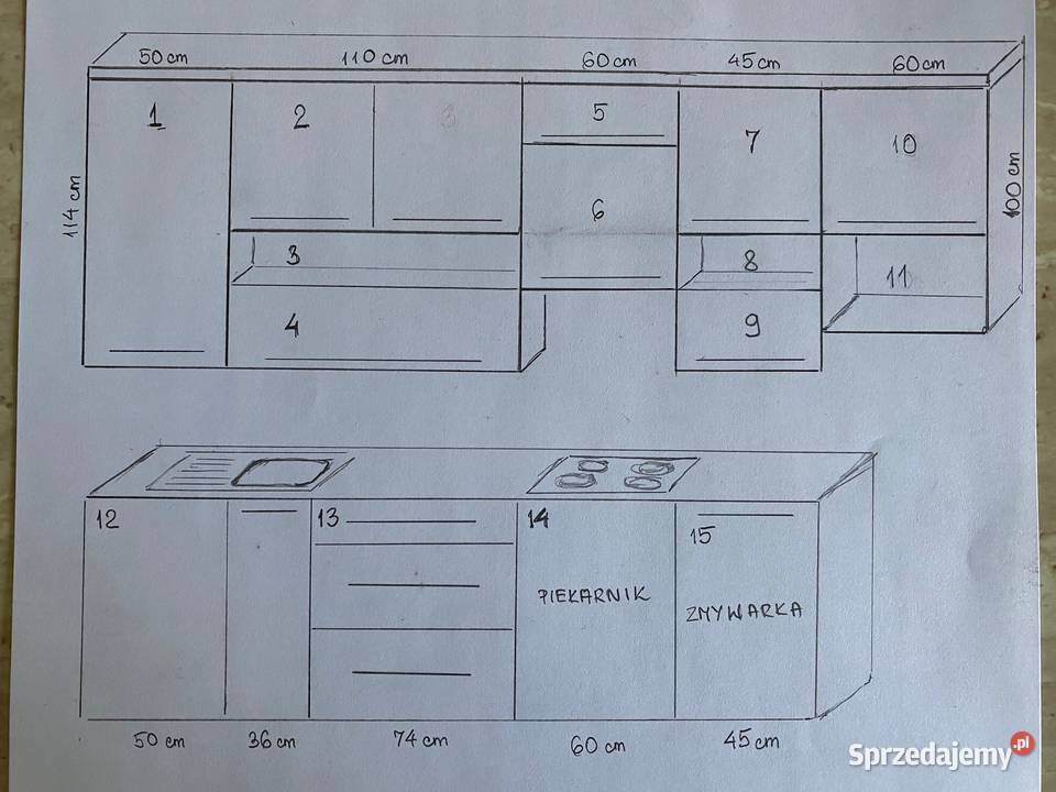 Meble kuchenne kremwenge stan 0cm Kraków