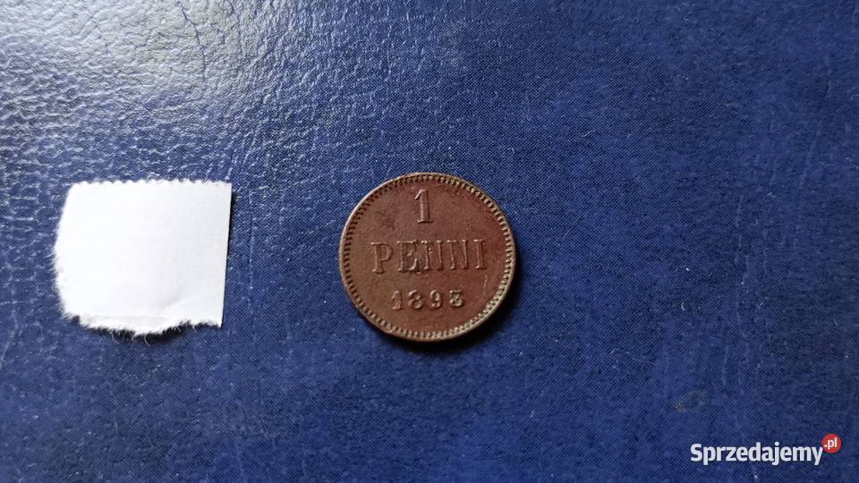 Stare monety 1 penni 1893 Finlandia