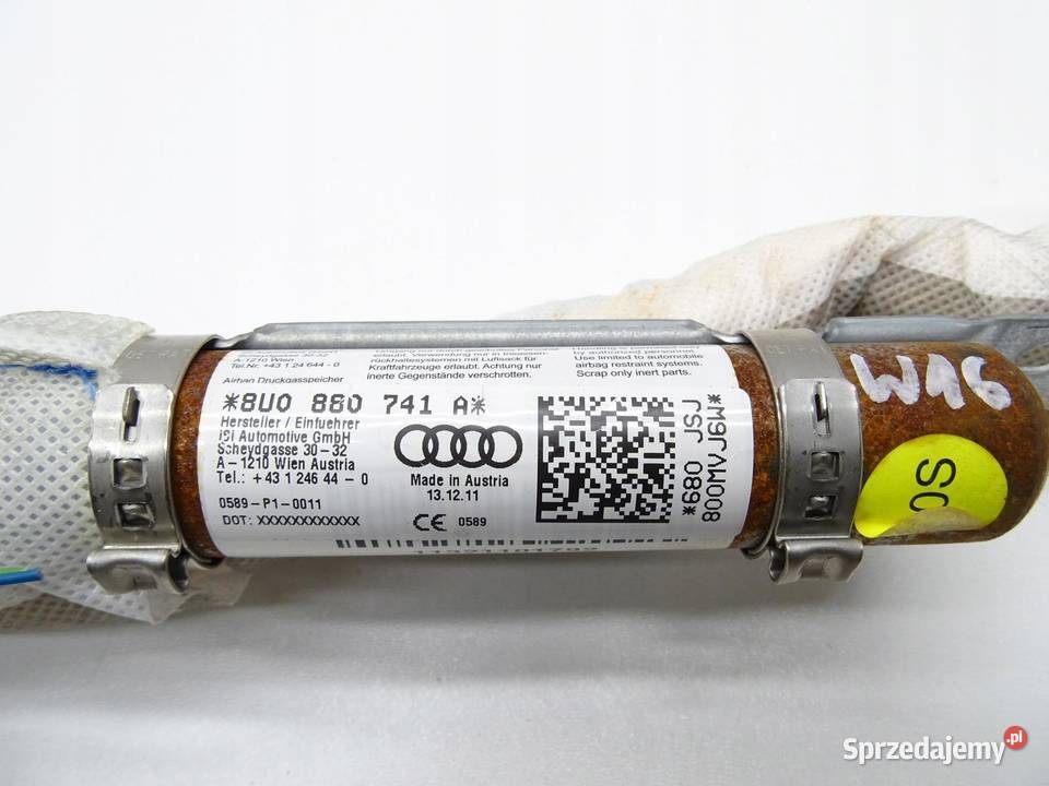 KURTYNA POWIETRZNA AIRBAG LEWA AUDI Q3 8U Poduszki powietrzne Części samochodowe