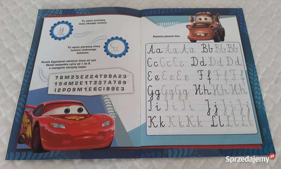 Disney Pixar Auta Wyścig wiedzę Litery Ameet Czeladź