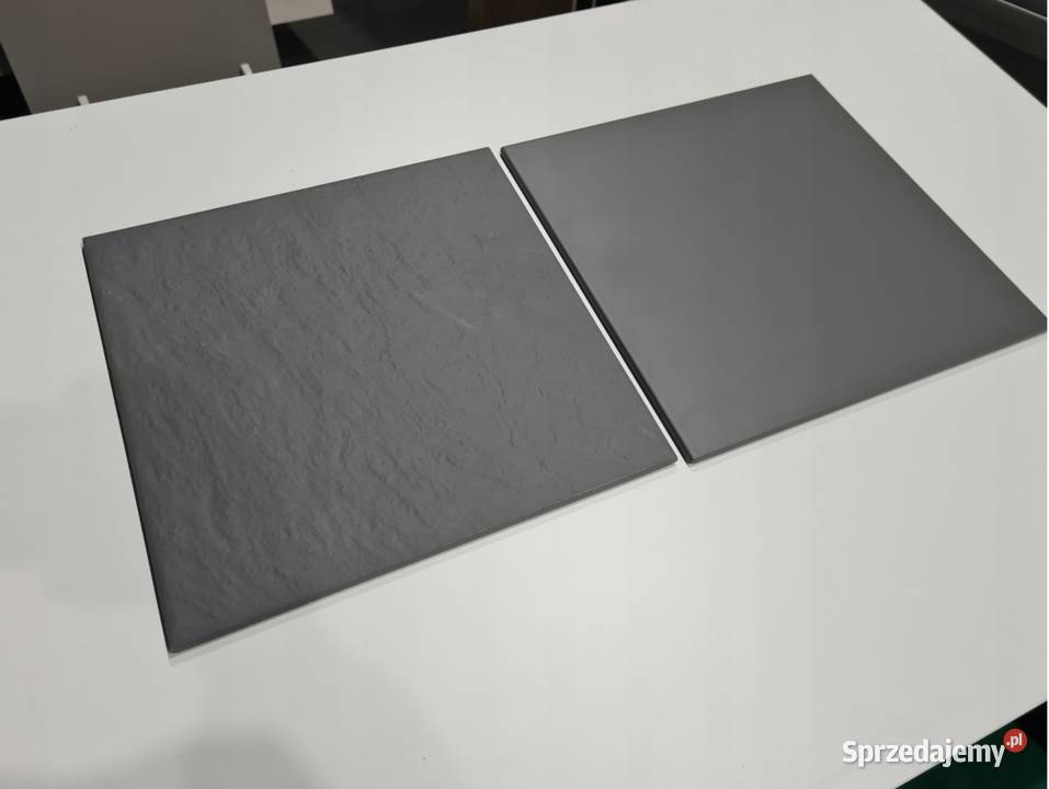 Płytki GRES techniczny TECHNO NERO UNI R11 R9 Dom i Ogród łódzkie Opoczno