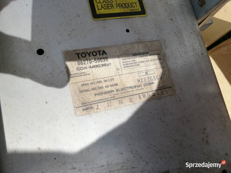 zmieniarka CD LS400 UCF10 Lexus 8627050030 Układ elektryczny śląskie Częstochowa