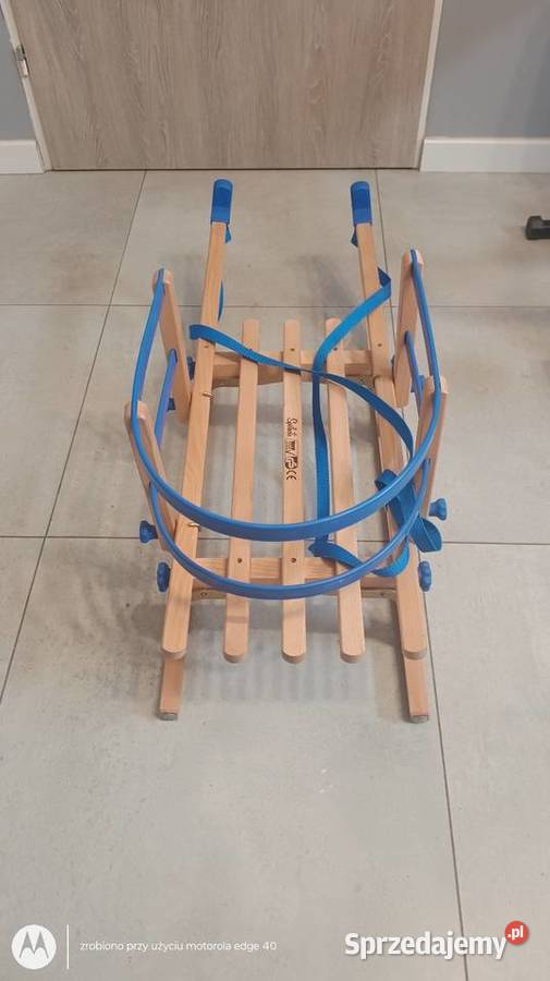 Sanki z oparciem firma Spolnota TUV Ciechanów