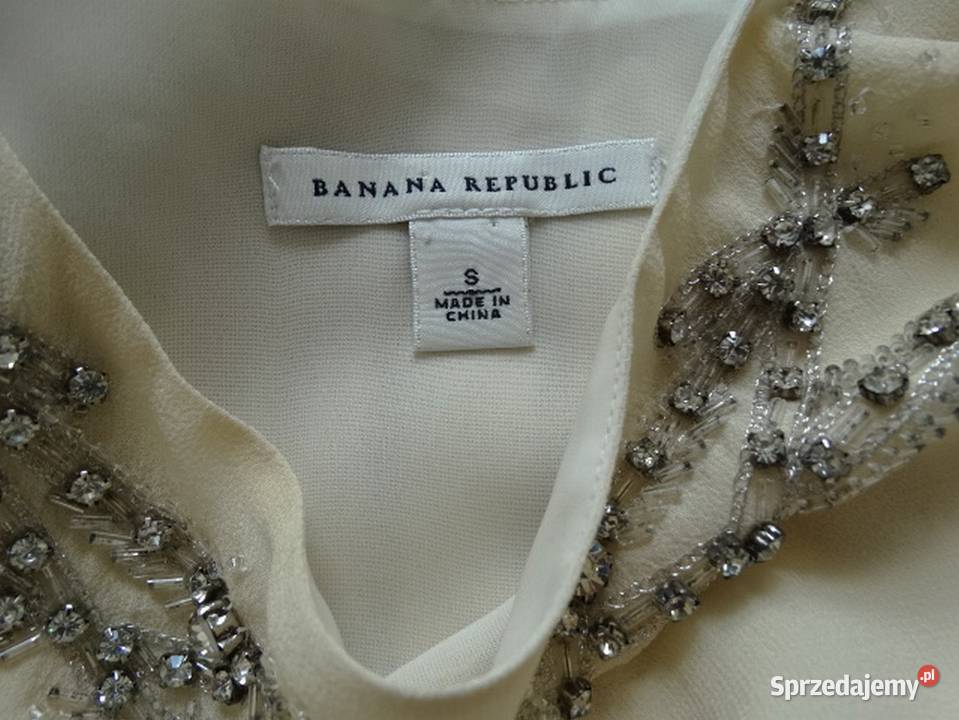 Bluzka Jedwabna 100 Jedwab Wieczorowa Zdobiona Bluzki i koszule Łomża