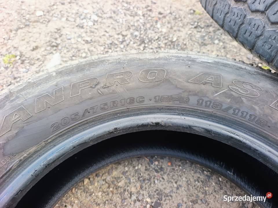 Opony 20575 R16 C Maxxis Vanpro AS 113111R 2 sprzedam