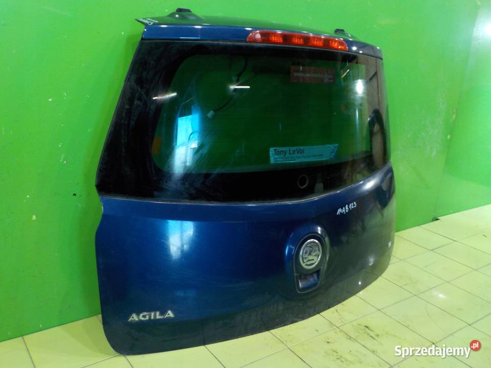 OPEL AGILA B II 12 B 08r 5D klapa tyl osobowe Klapy bagażnika