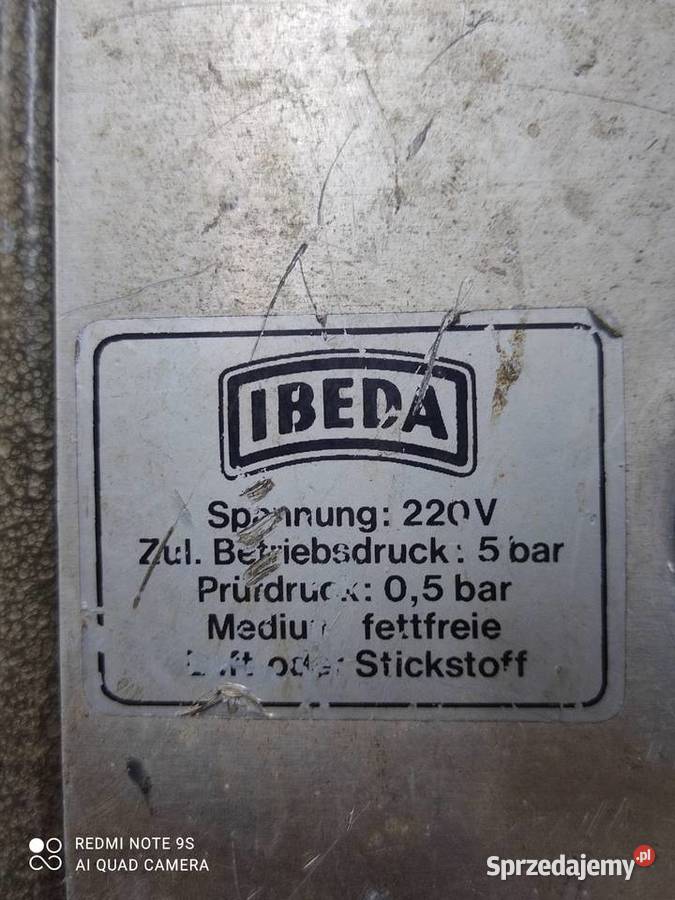 IBEDA tester szczelności gazowej bezpieczników Końskie sprzedam