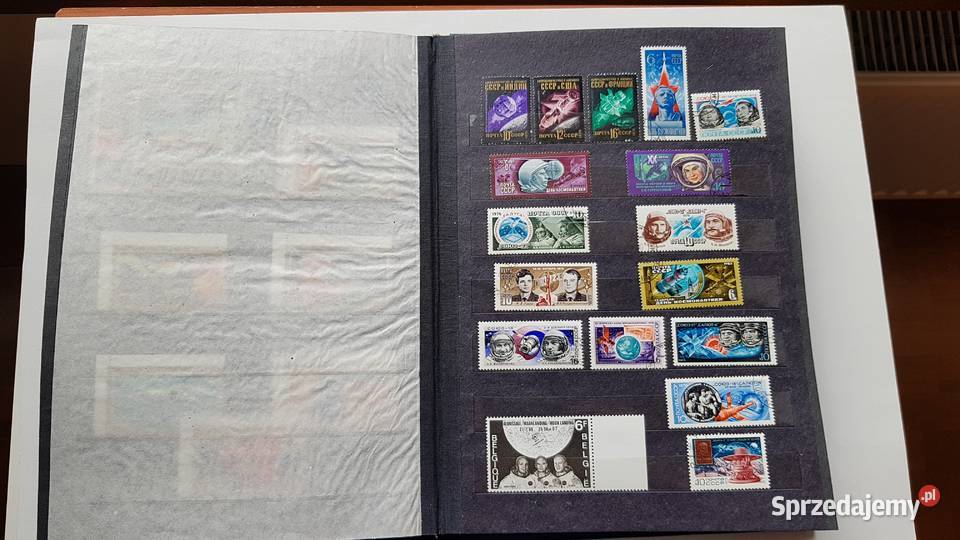 Zestaw 330 znaczków Kosmos rakiety astronauci Filatelistyka Dąbrowa Górnicza sprzedam