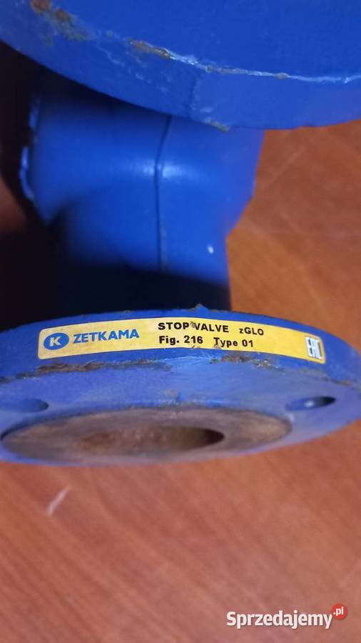 Zawór zaporowykątowy DN65PN16 Zetkama Orle sprzedam