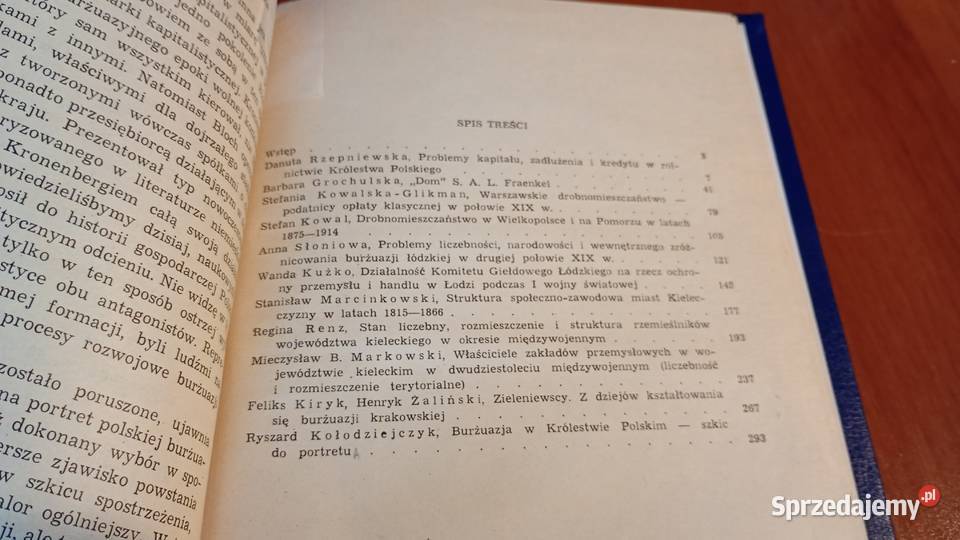 Dzieje Burżuazji w Polsce studia i materiały Tom Gdańsk sprzedam