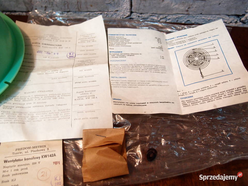 Wentylator osiowy fi125mm i Predom Metrix Łódź