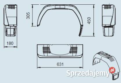 Błotnik z chlapaczem 1258852 małopolskie Kamionna