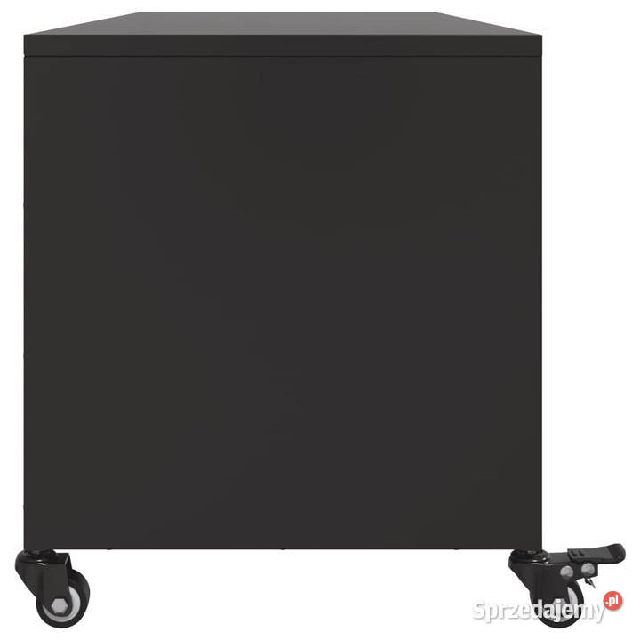 Szafka RTV czarna 1005x39x435 stal WM846644 mazowieckie Warszawa