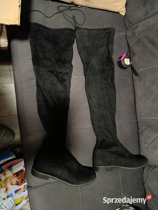 kozaki czarne wysokie rozmiar 41 Poznań sprzedam