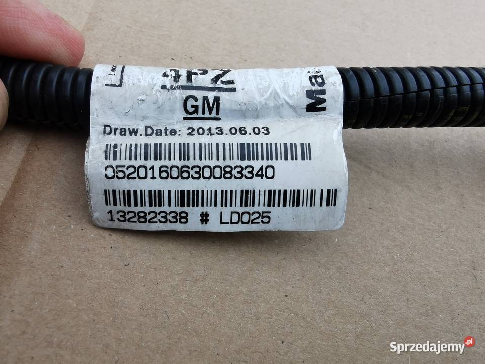 Wiązka instalacja pdc zderzaka opel Astra j 4 IV materiały instalacyjne Międzychód