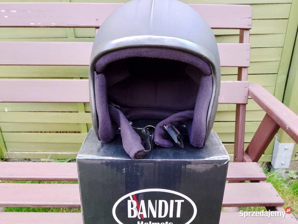 Kask Otwarty Jet Bandit SKY III Dull Black L z