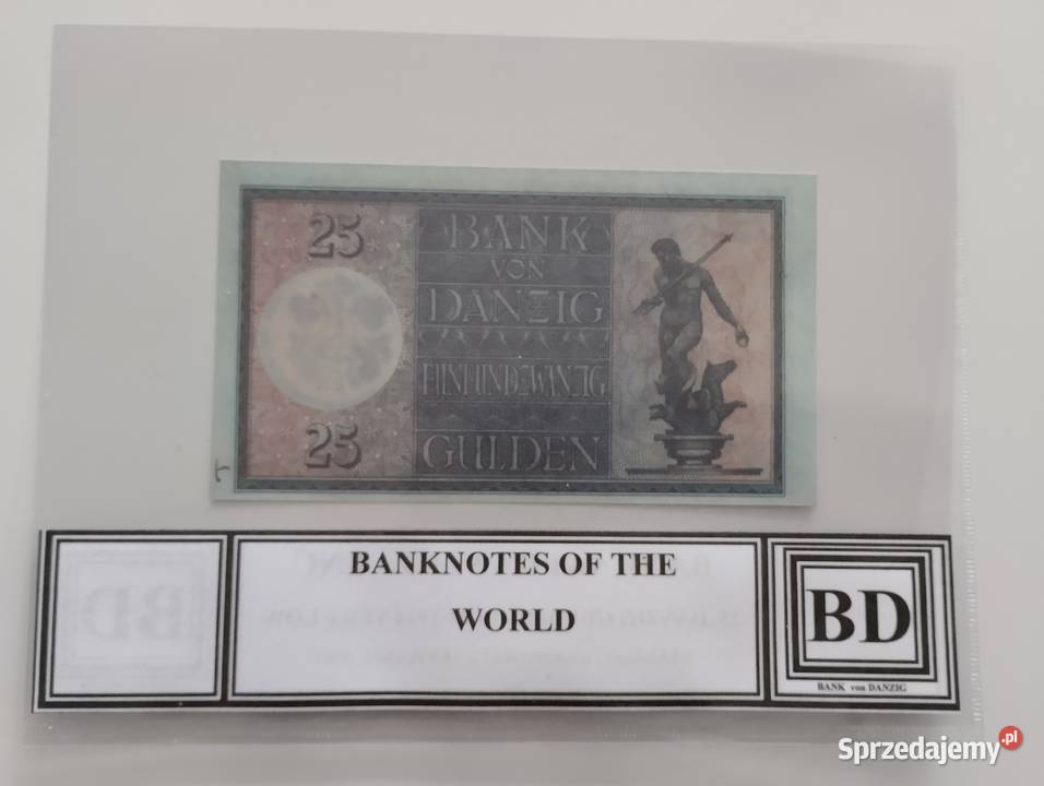 WOLNE MIASTO GDAŃSK 25 gulden 1924 UNC seria B sprzedam