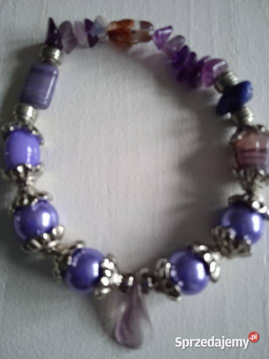 BRANSOLETKA Z KRYSZTAŁÓW OPALI I KORALIKÓW Biżuteria dla Pań Piła sprzedam