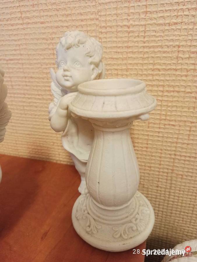 Figurki świeczniki aniołki