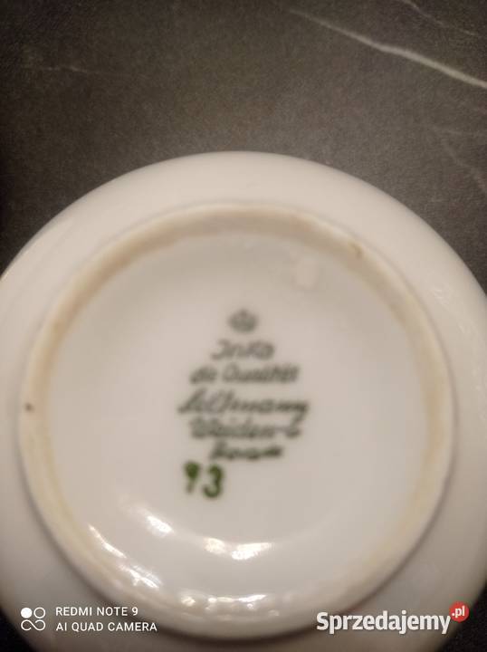 Filiżanka z talerzykiem Inka z Bavarii Porcelana i szkło Szczecin