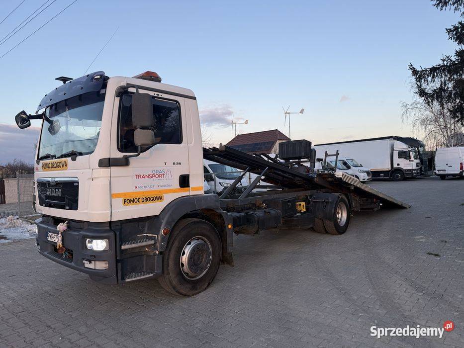 Man TGM 18 Pomoc Drogowa plyta hydrauliczna Sobiesiernie