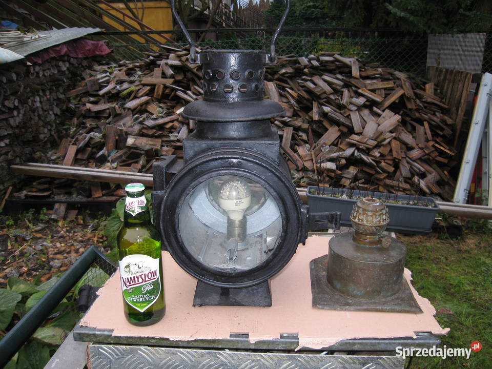 Lampa kolejowa zabytkowa Szczecin