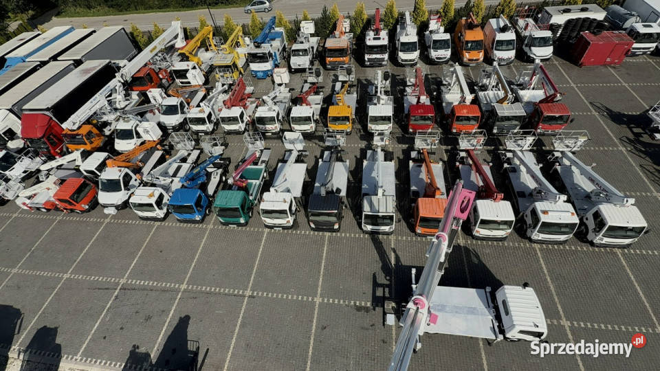 Nissan Cabstar Podnośnik Koszowy Zwyżka Multitel biały Widełki