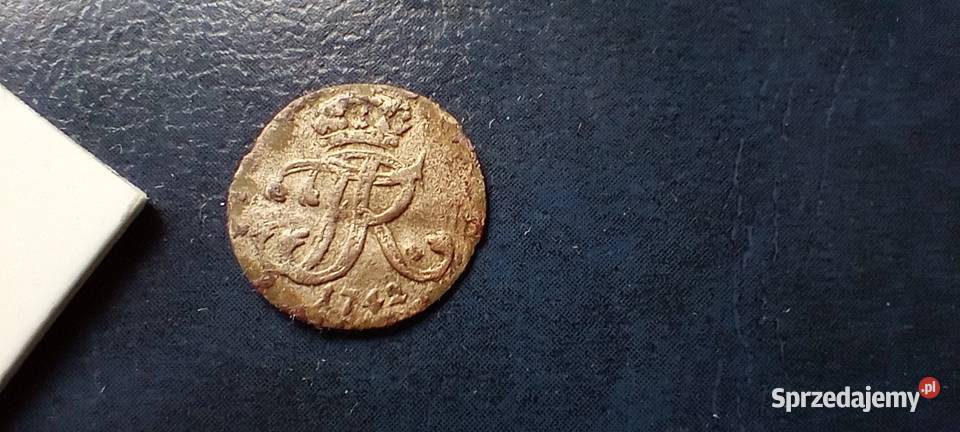 Stare monety 3 fenig 1742 Niemcy srebro Lesko sprzedam