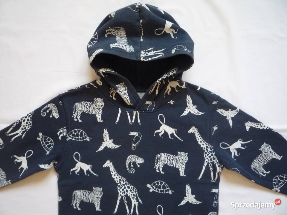 HM r 122128 Granatowa Bluza z kapturem Zwierzęta sprzedam