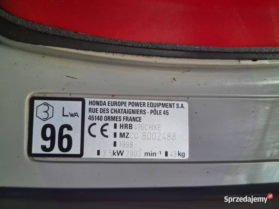 Kosiarka Honda Hrb 476sprzęgło napęd sprawna Nowy Dwór Mazowiecki