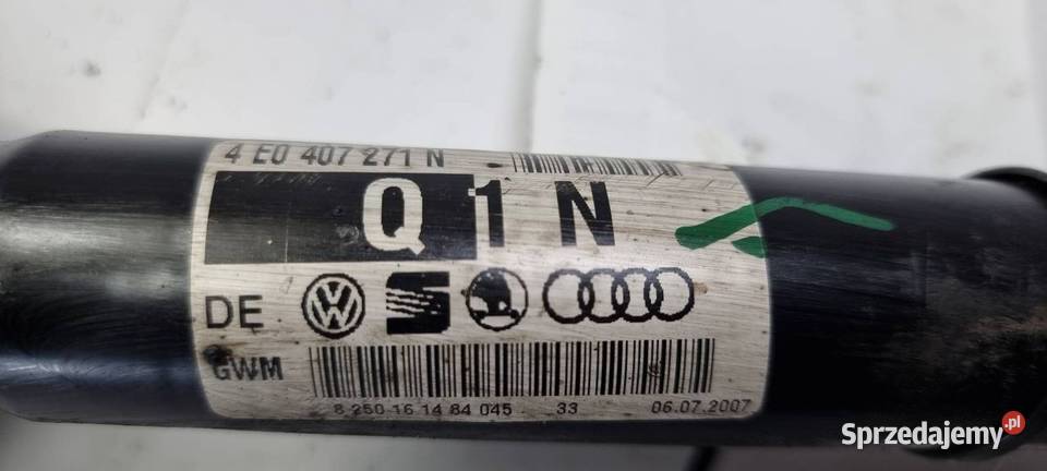 PÓŁOŚ LEWA PRZÓD AUDI S8 D3 4E0407271N Lipno sprzedam