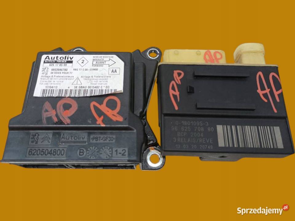 SENSOR AIRBAG MODUŁ ŚWIEC 9662570880 9803946780 Rok produkcji 2013