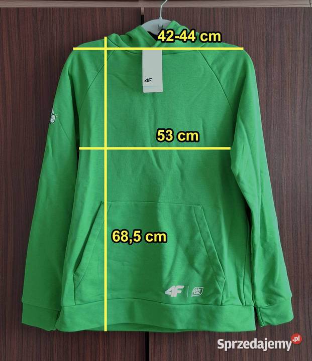 Nowa zielona bluza 4F Tic Tac Czuję do Miętę