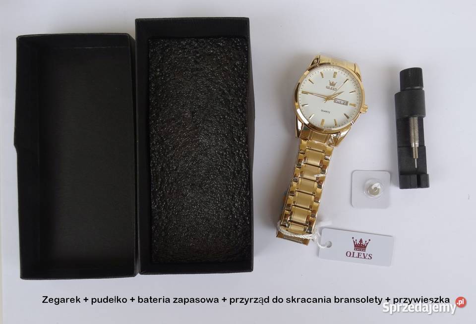 Klasyczny zegarek męski złoty bransoleta Gorzów Wielkopolski