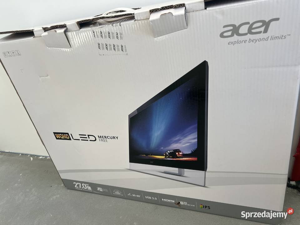 Acer T272HUL monitor dotykowy 27 WQHD 2560x1440 Warszawa sprzedam