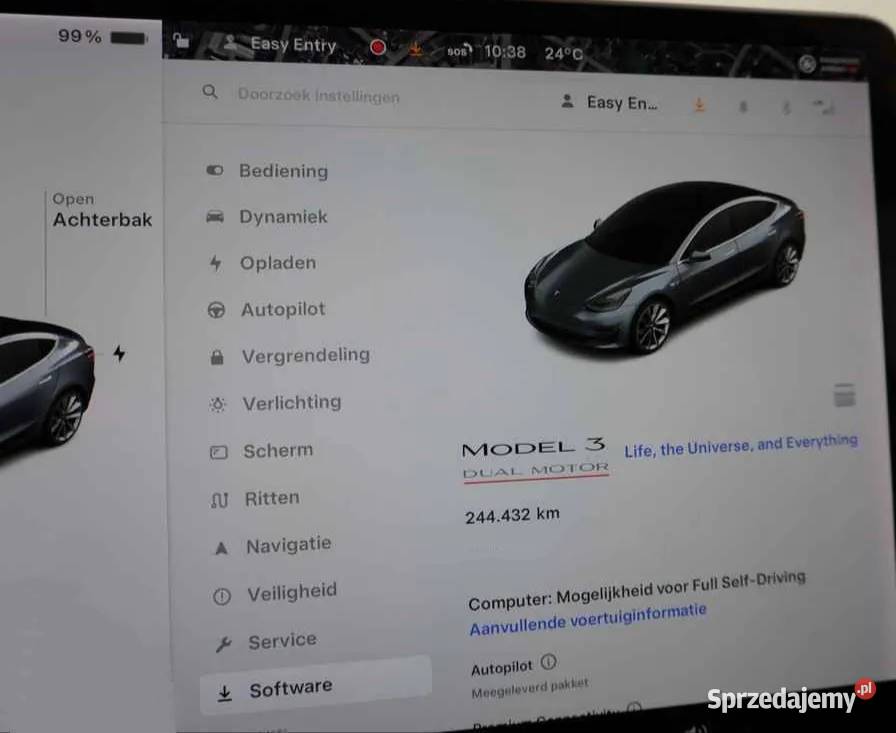 Tesla Model 3 Performance 513 Dual Motor Long automatyczna Gdańsk sprzedam