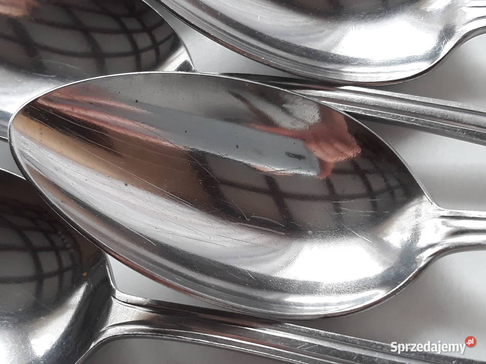 Duże łyżki obiadowe 1 SATURN sztućce PRL