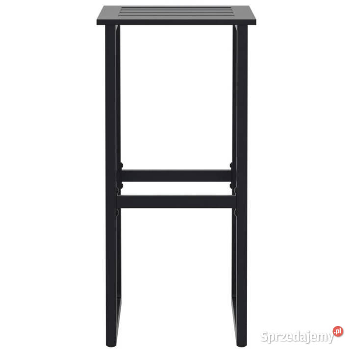Stołki barowe 4 czarne 38x38x80 malowana stal sprzedam