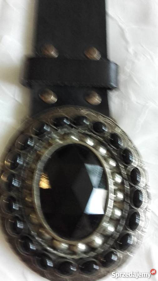 WŁOSKI CZARNY PASEK ZE SKÓRY NATURALNEJ Dla kobiet Piła sprzedam